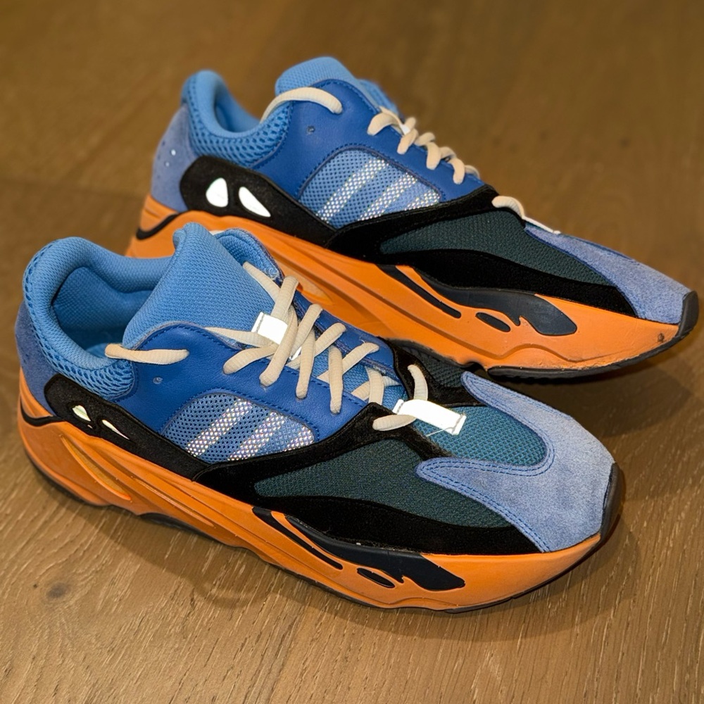 adidas Yeezy Boost 700 Bright Blue Men's Sneakers Mesh Reflective 2021 GZ0541